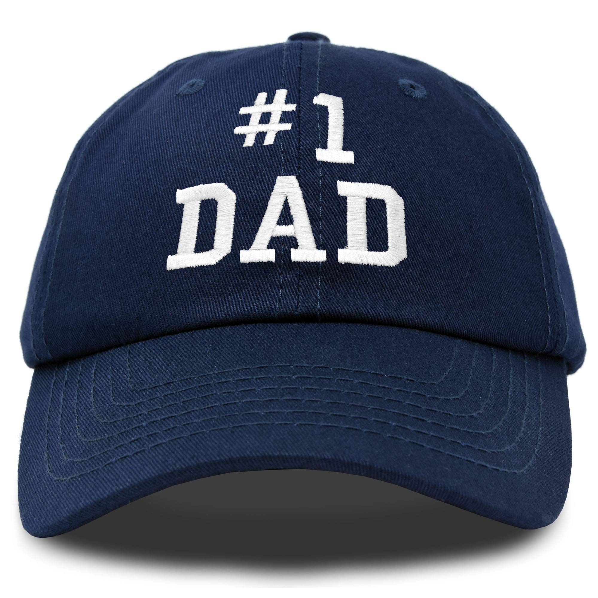 DALIX #1 Dad Hat Number One Embroidered Baseball Cap