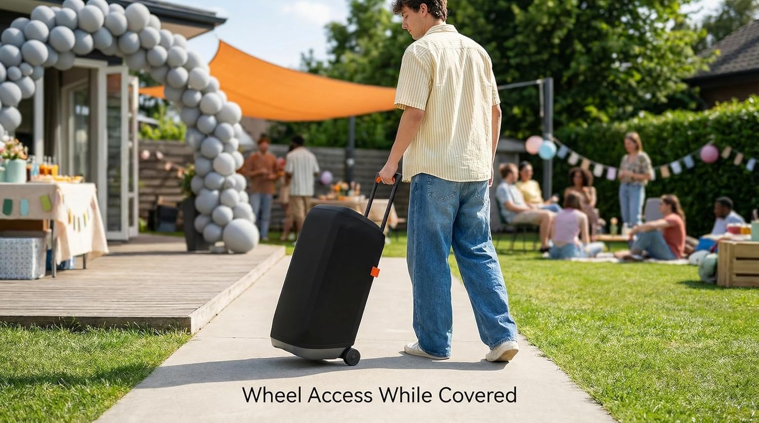 Dust Cover Protective Case for JBL Partybox 310/Stage 320 Portable Party Speaker, Stretch Speaker Cover Dust Case with Elastic Band Speaker Slip Sleeve（Cover Only） - Image 6