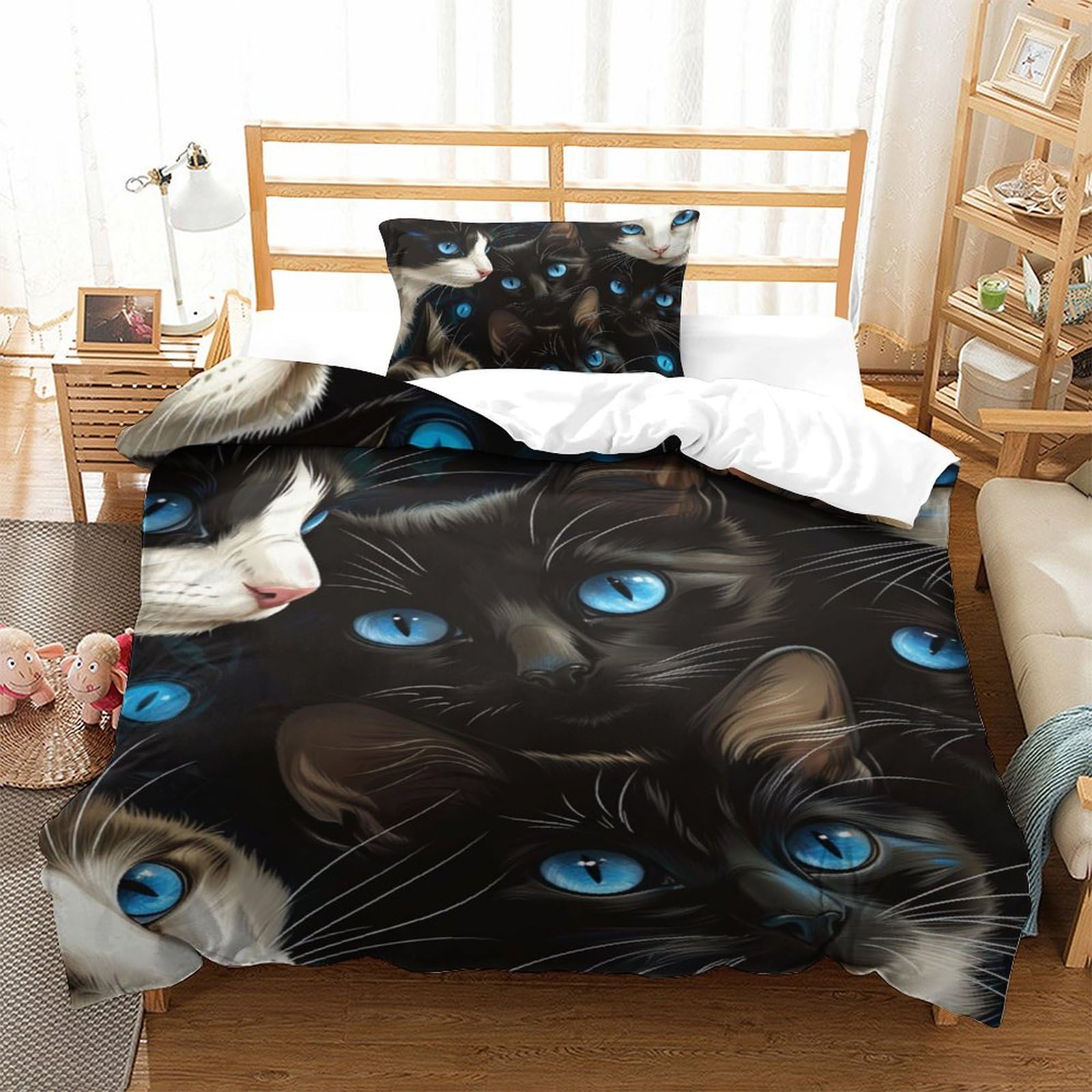 Housse de couette chat 3D pour transformer la chambre de votre adolescent en cocon douillet