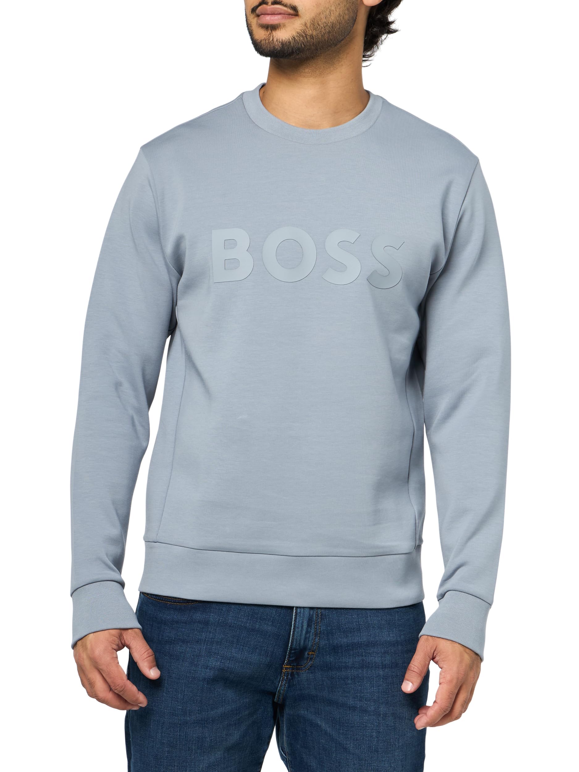 BOSS mens Boss Iconic Logo Crewneck Sweatshirt