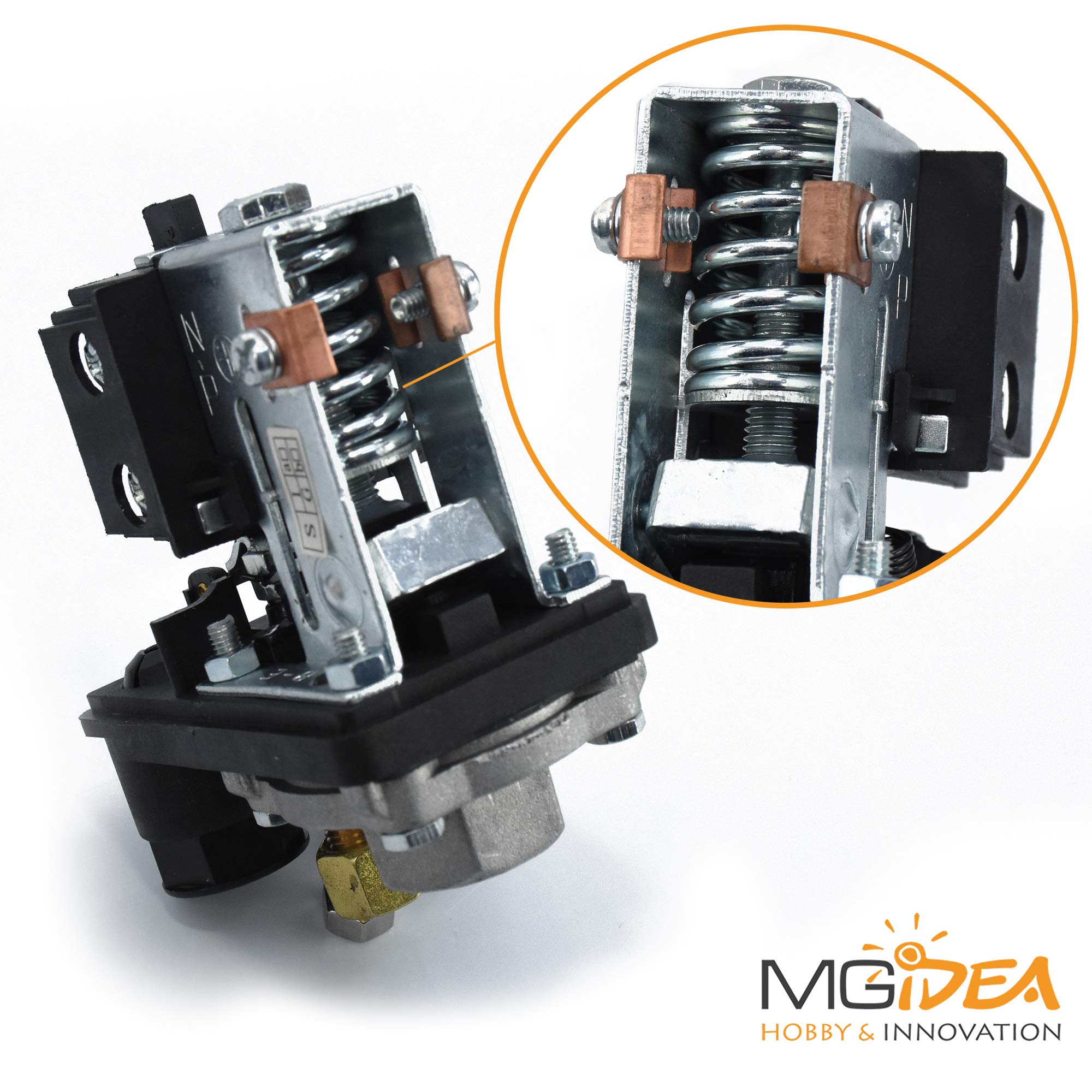 PRESSOSTATO REGOLABILE MECCANICO MONOFASE POMPA COMPRESSORE ARIA MGIDEA SK-8 230V 10A IP44