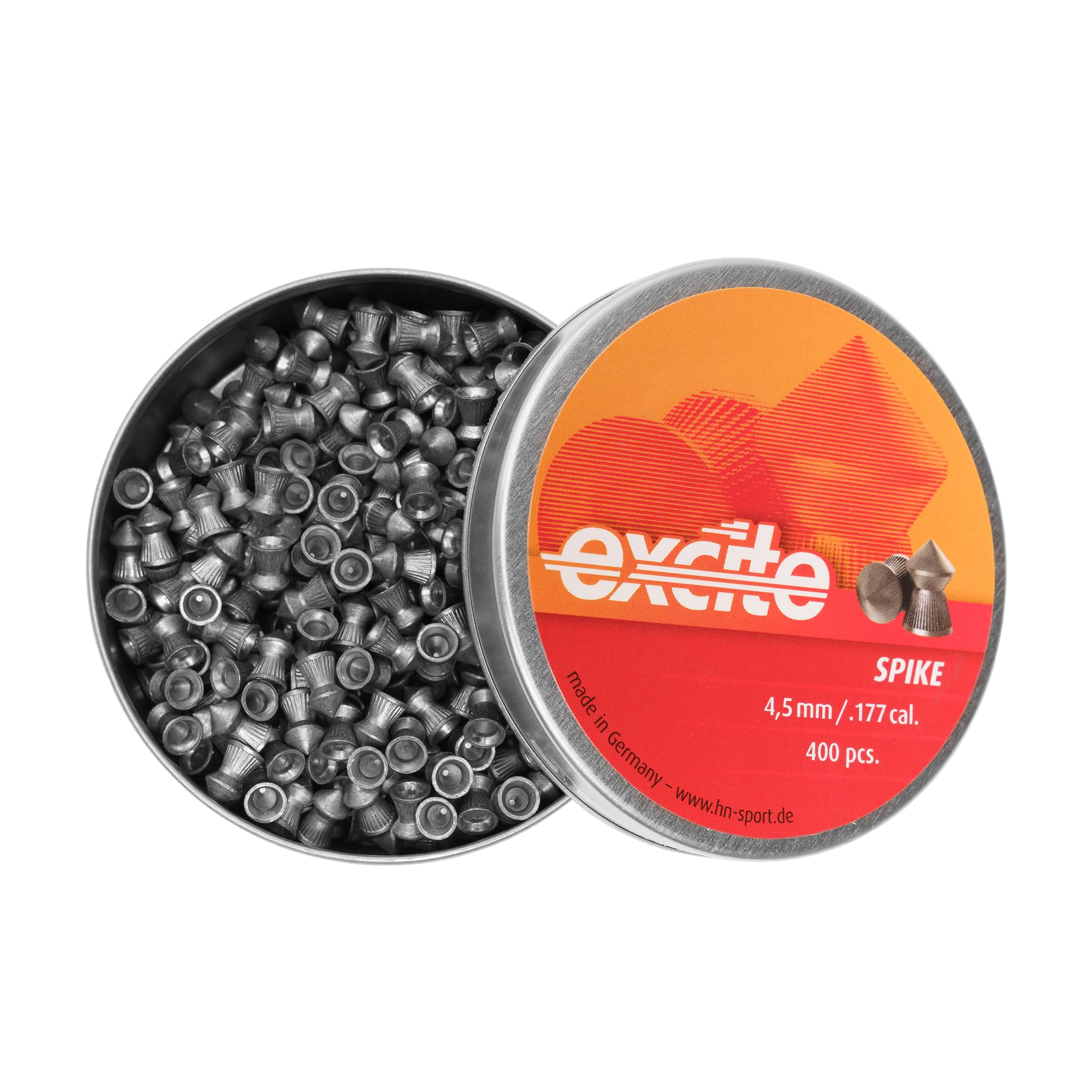 Bundle 3 Scatole di piombini Cal. 4.5 HN Spike + 10 Bersagli 14x14 cm - Pallini Piombo per Carabina Aria Compressa, Pistola Calibro 4 5 - Ideale Tiro a Segno Sportivo