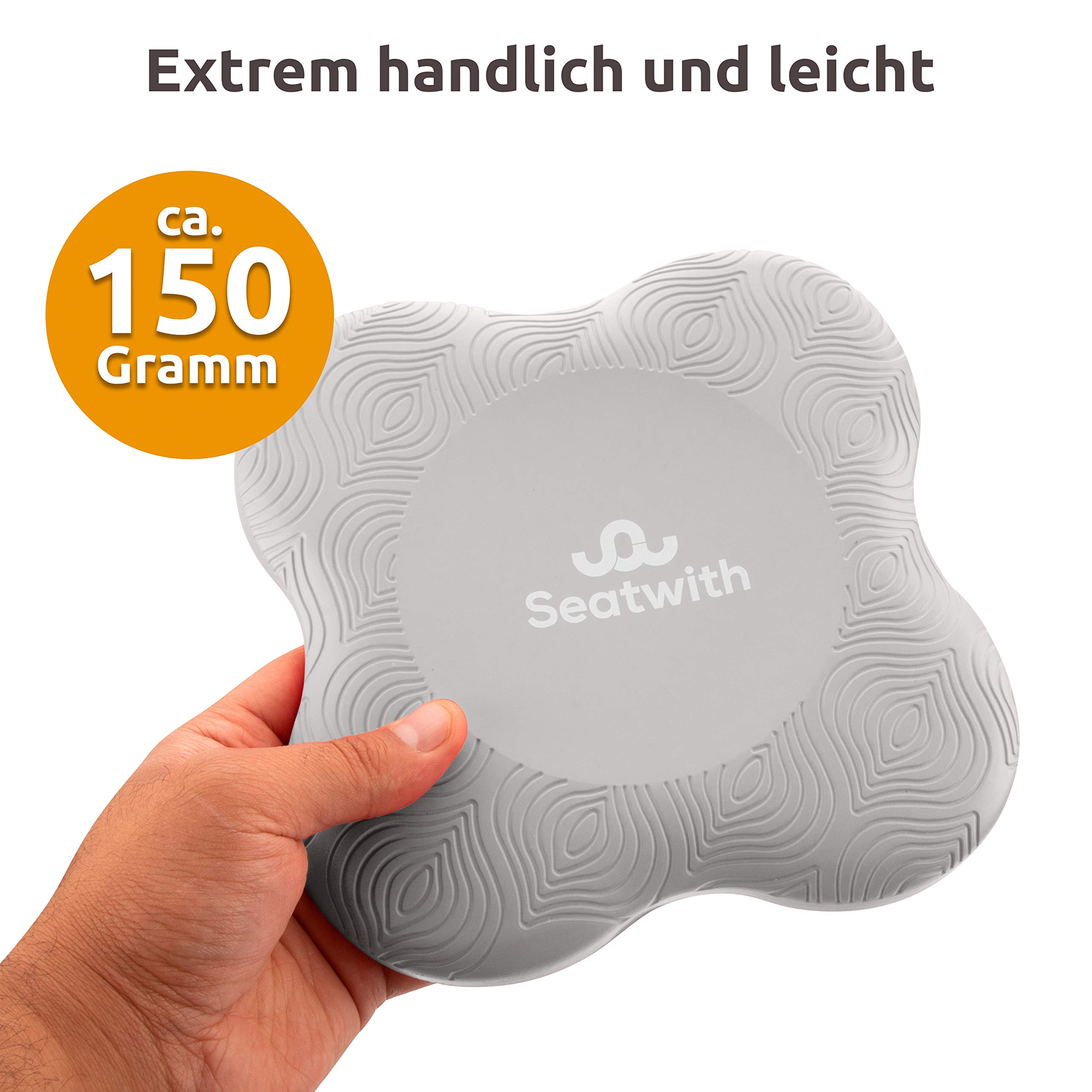 Poduszka na kolana do jogi, zestaw 2 szt., z workiem transportowym + instrukcja treningowa PDF, maksymalne odciążenie i wsparcie kolan, nadgarstki i łokcie, 20 x 20 cm, fitness pilates