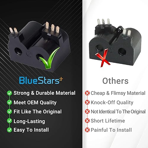 Miniatura 2 de BlueStars W10328463 Pieza de repuesto para válvula de bobina de secadora - Compatible con secadores Whirlpool y Kenmore - Reemplaza W10273784