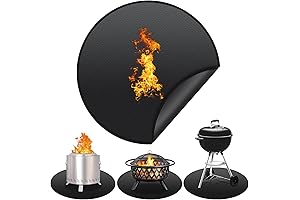 33' extra large heat-resistant fireproof fire pit mat for Solo Stove Bonfire