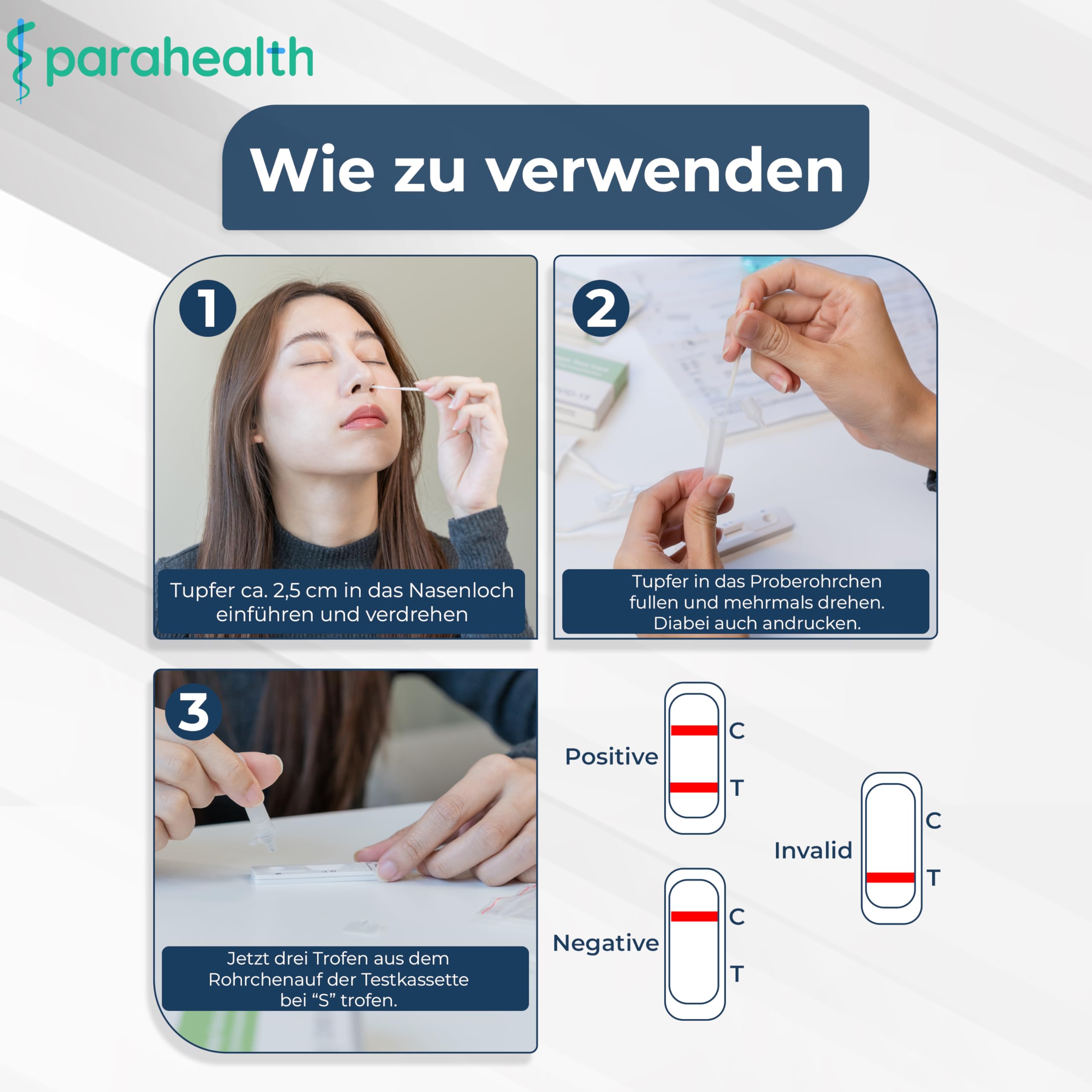 diagnostics - 40 tamponi rapidi per COVID-19, Test Antigenico Nasale, Validato per Nuove Varianti 2024, Sensibilità Alta