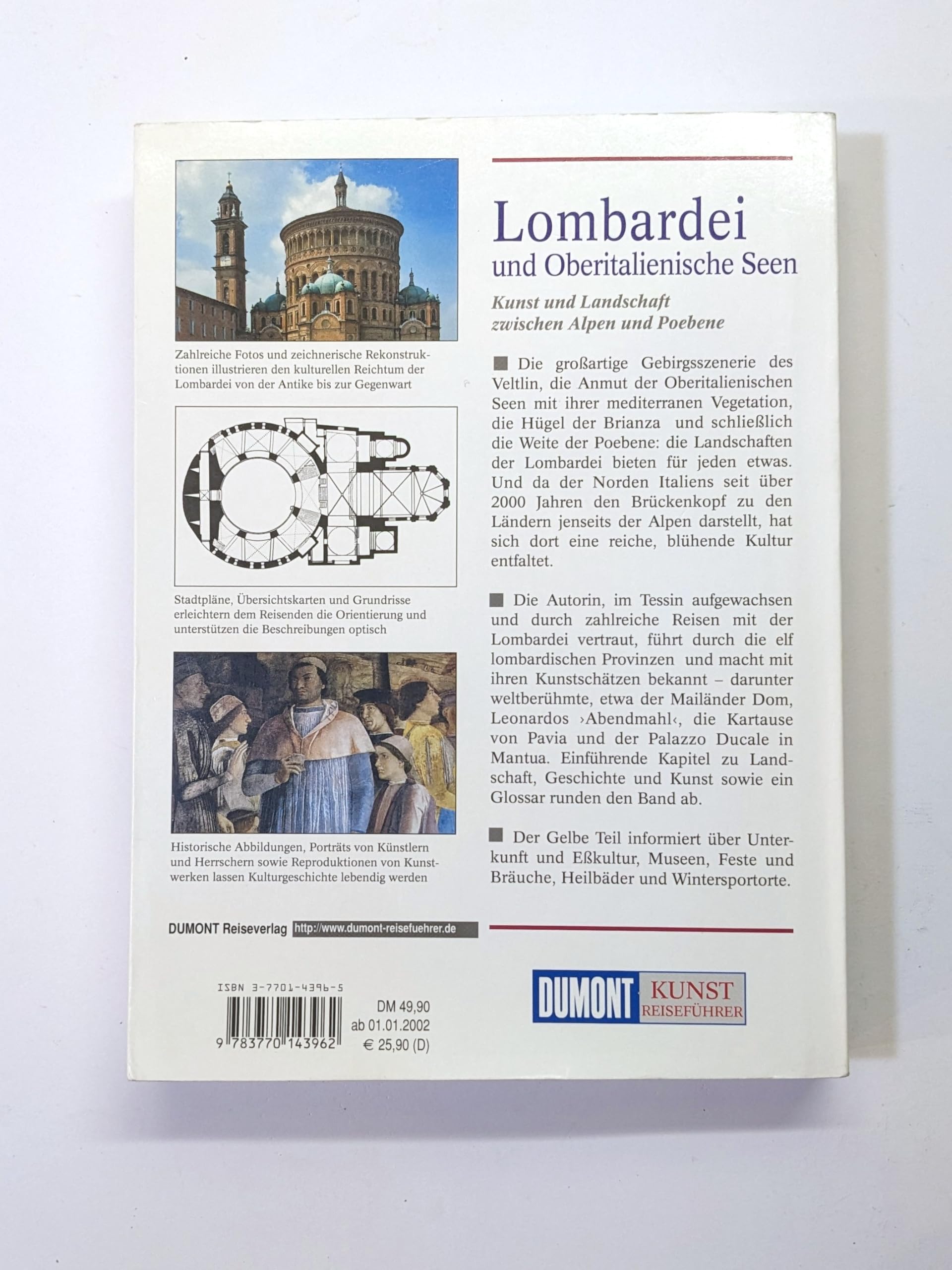DuMont Kunst Reiseführer Lombardei und Oberitalienische Seen: Kunst und Landschaft zwischen Alpen und Po-Ebene