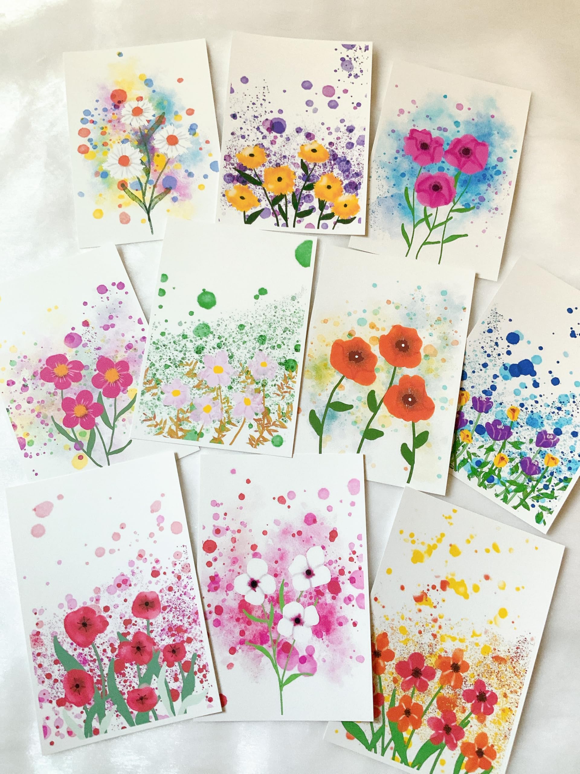 Amazon | 【WAKUWAKU〜sanyo〜】 ポストカード 私製ハガキ 花 花