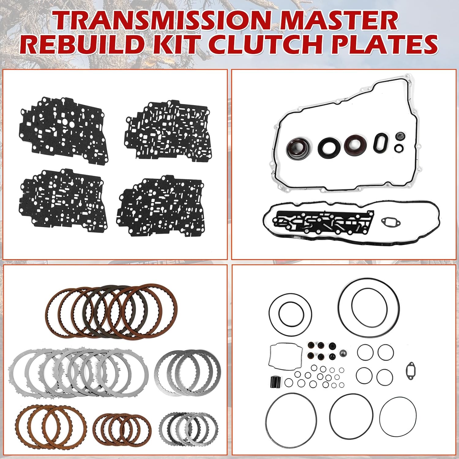 Kessocco 6T30 6T30E Automatic Transmission Master Rebuild Overhaul Kit Replacement for 2009-2014 Chevy Aveo 1.6L, for 2010-2014 Chevy Cruze 1.8L & 2.0L, for 2013-2014 Chevy Trax 1.4L & 1.8L