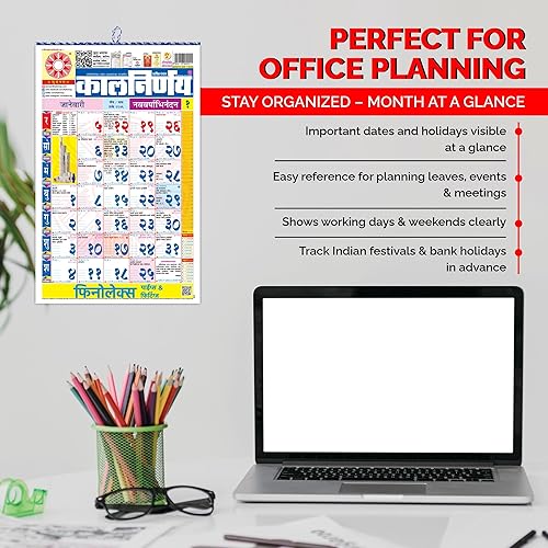 Miniatura 10 de LUXCKY Calendario de pared mensual 2024-2025 perfecto para organizar en casa, escuela y oficina (Lala)