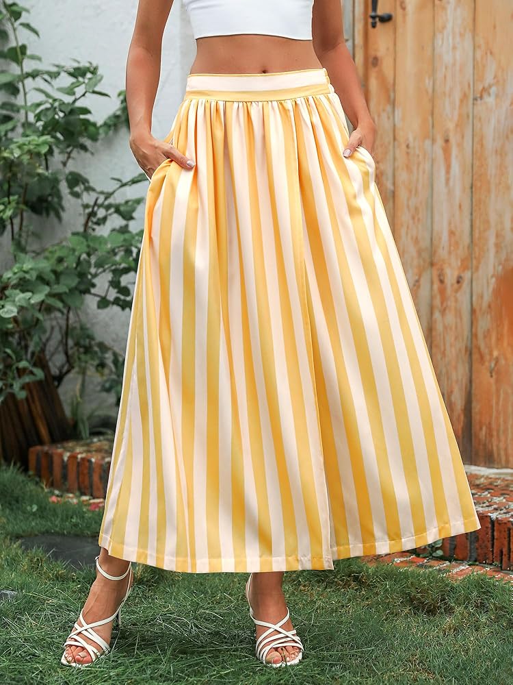 yellow long skirt and top