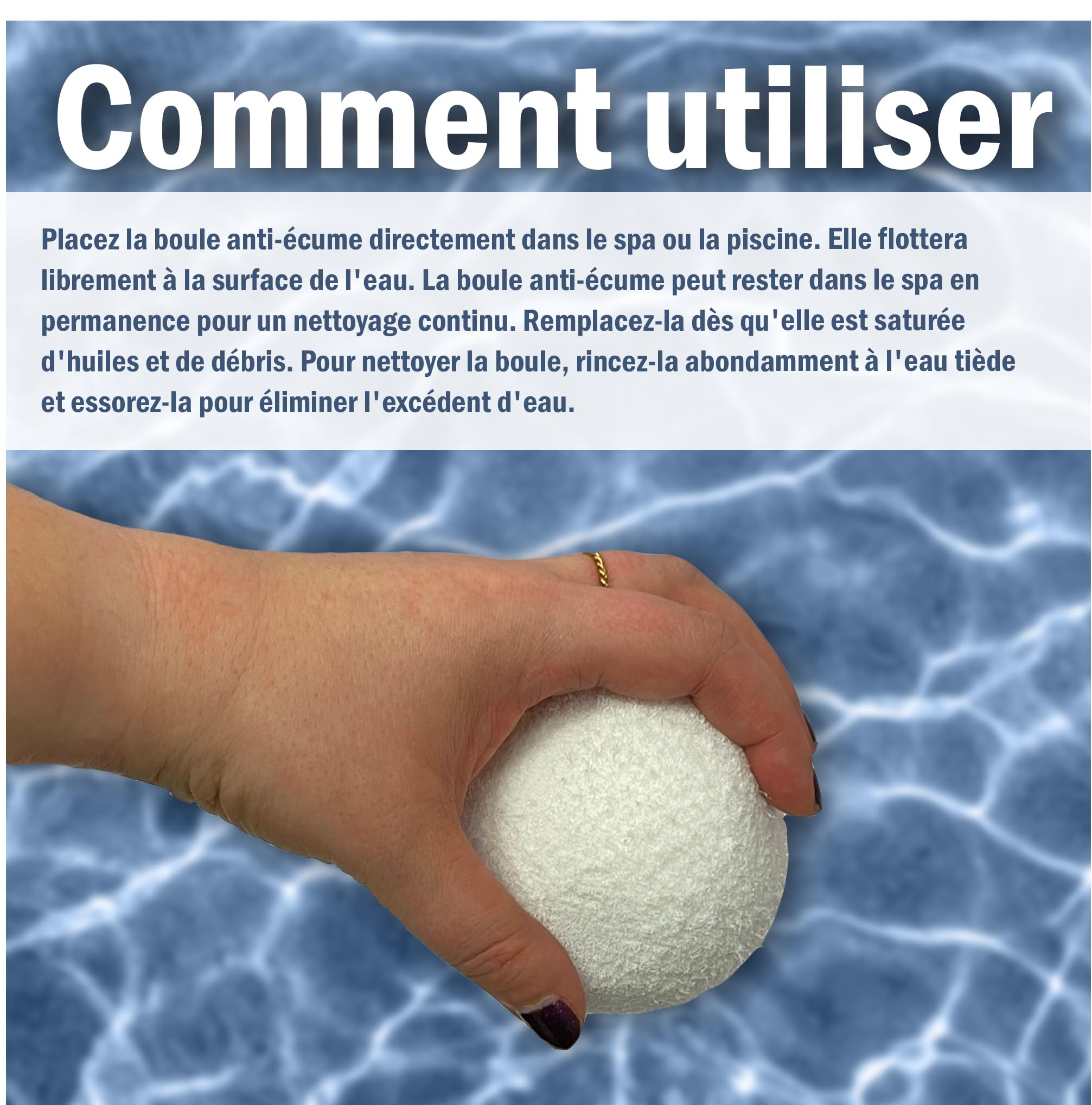 Balles de Nettoyage pour Spa – Absorbeurs d'écume flottants réutilisables