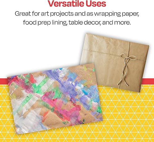 Miniatura 5 de School Smart Rollo de papel kraft de carnicero, 40 libras, 24 pulgadas x 1000 pies, marrón