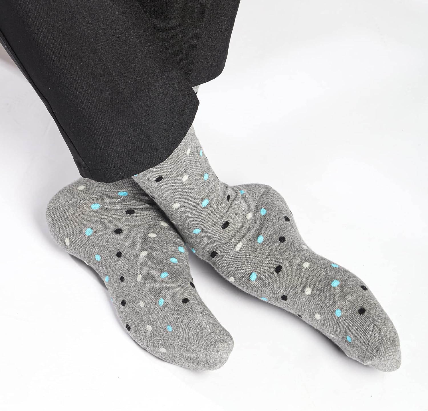 GLENMEARL 6 Pack Dress Socks for Men, Patterned Mens Socks With Gift Box Casual Business Socks - Image 4