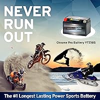 Vista 4 de Batería recargable YTZ10S-BS iGel para motocicleta de alto rendimiento, sin mantenimiento, repuesto sellado AGM