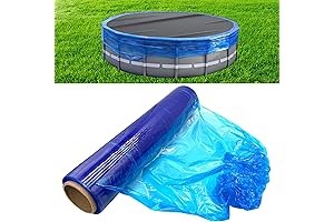 Premium Winter Pool Cover Seal Wrap - 500ft of Windproof Stretchable Cover...