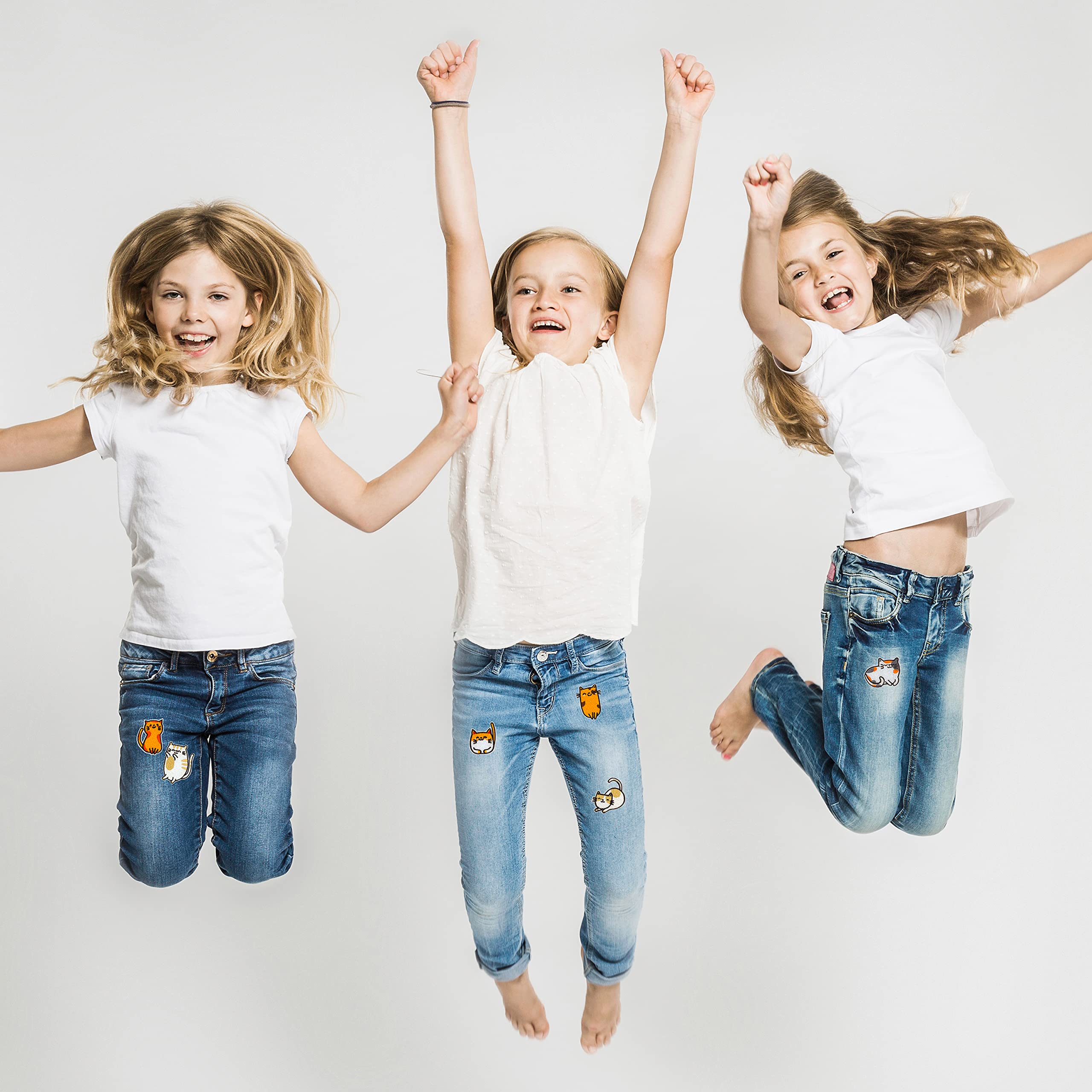 15 Toppe Termoadesive Con Gatto - Ricamate, Per Abbigliamento, Zaini, Jeans, Decorazioni Fai Da Te - Foto 11