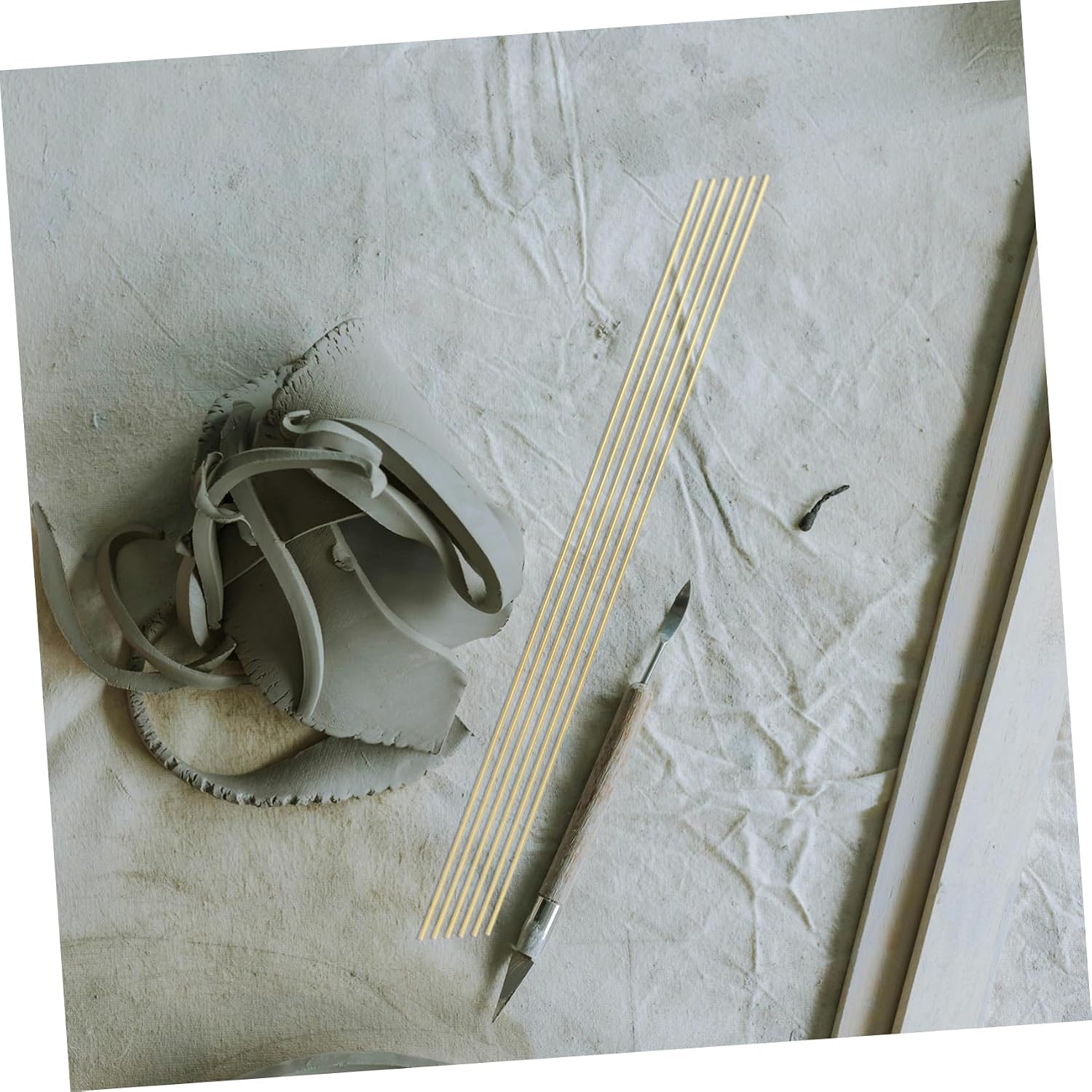 jojofuny 10pcs Doll Support Copper Stakes for DIY Clay Doll Making Sculpture Tools Pottery Support Rods