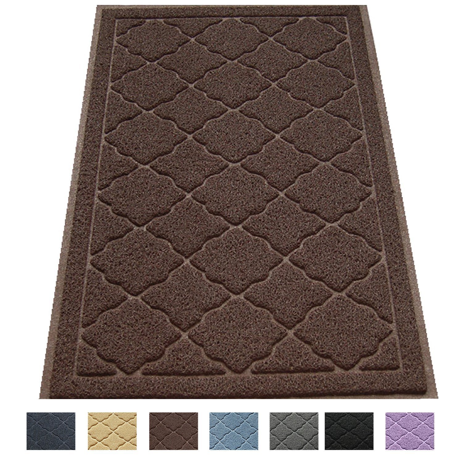 Premium Large Cat Litter Mat 35" x 23", Traps Messes, Easy Clean, Durable, Litter Box Mat with Scatter Control - Soft on Kitty Paws