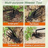 Vista 6 de Herramienta de extracción de malezas de jardín, herramienta de deshierbe de raíz, herramienta de extracción de malezas, herramienta de deshierbe