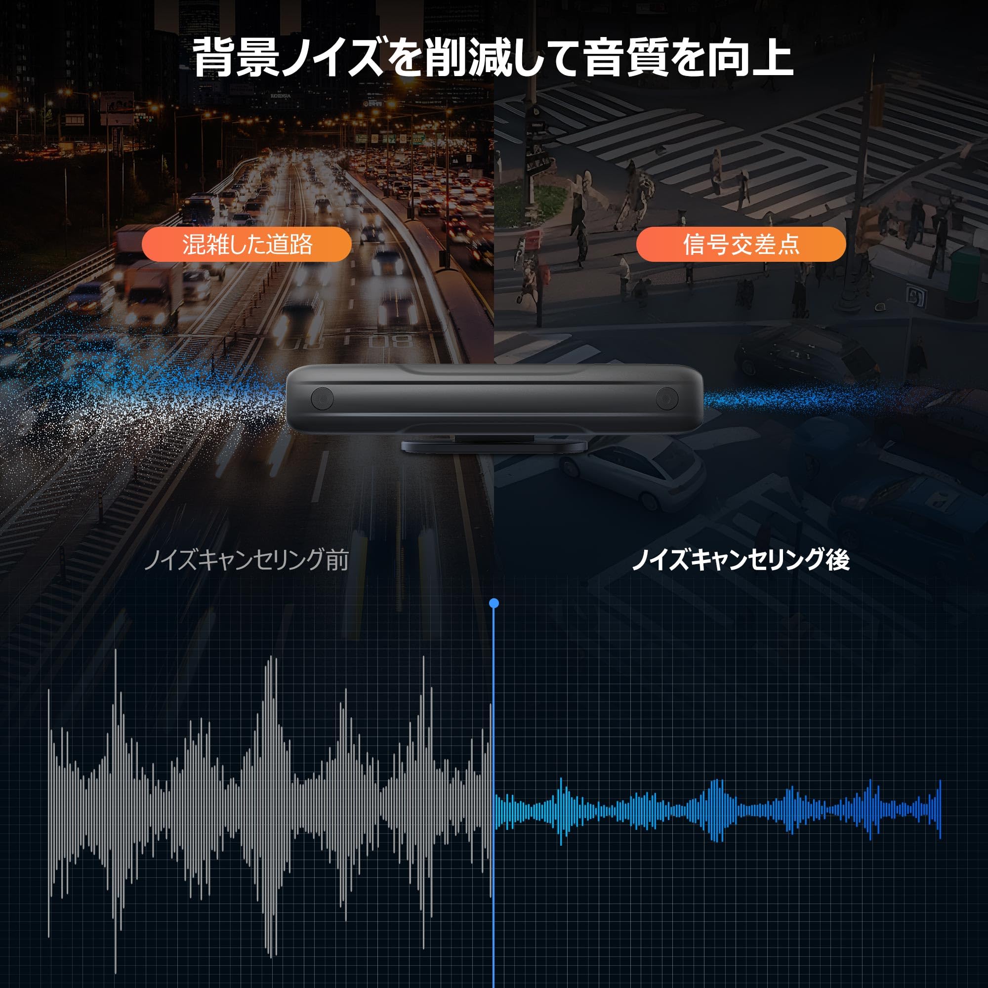Amazon.co.jp: ATOTOZONE AC-MIC20 車両用 ノイズキャンセリング