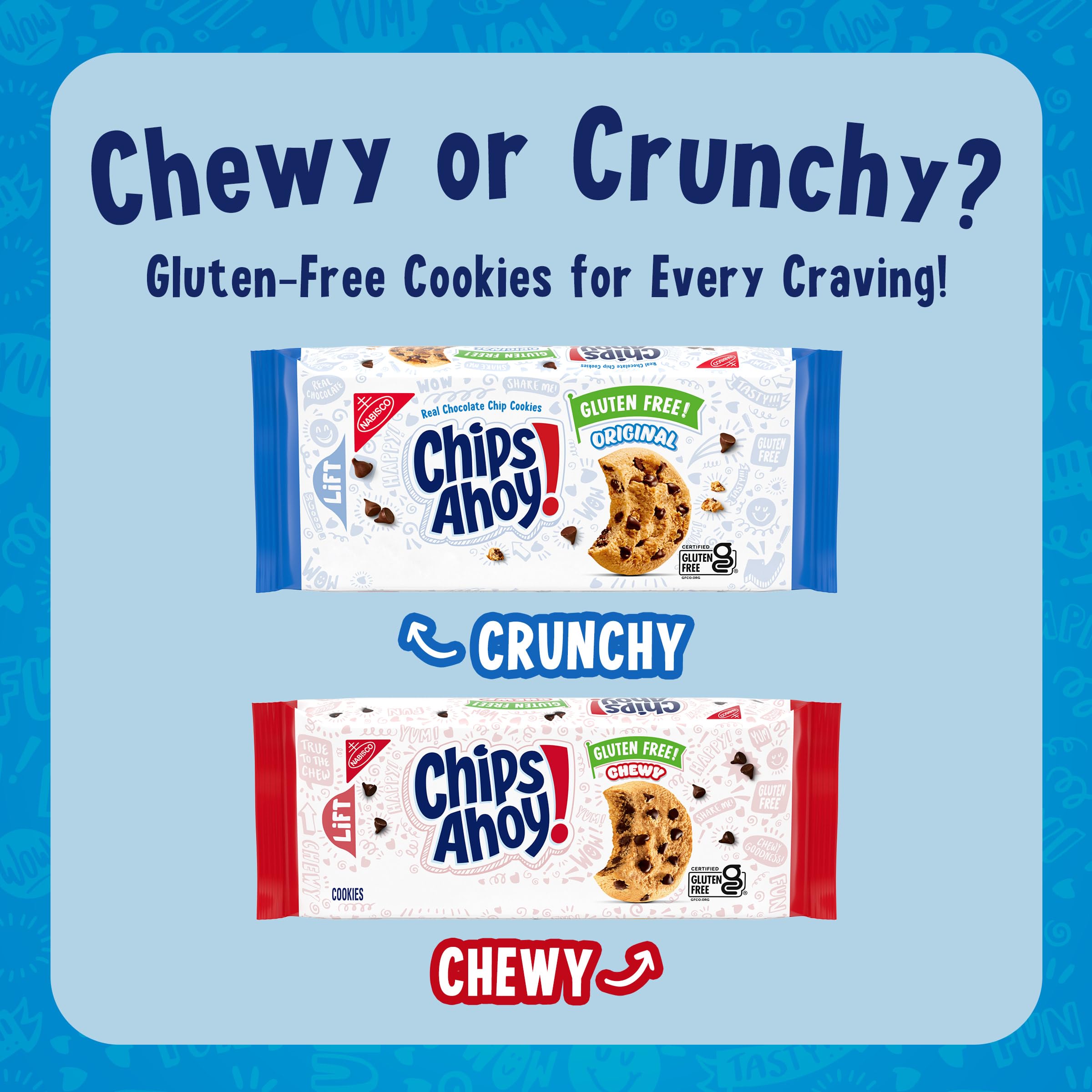 CHIPS AHOY Chewy Gluten Free Fudgy Chocolate Chip Cookies 9 75 oz — view 9