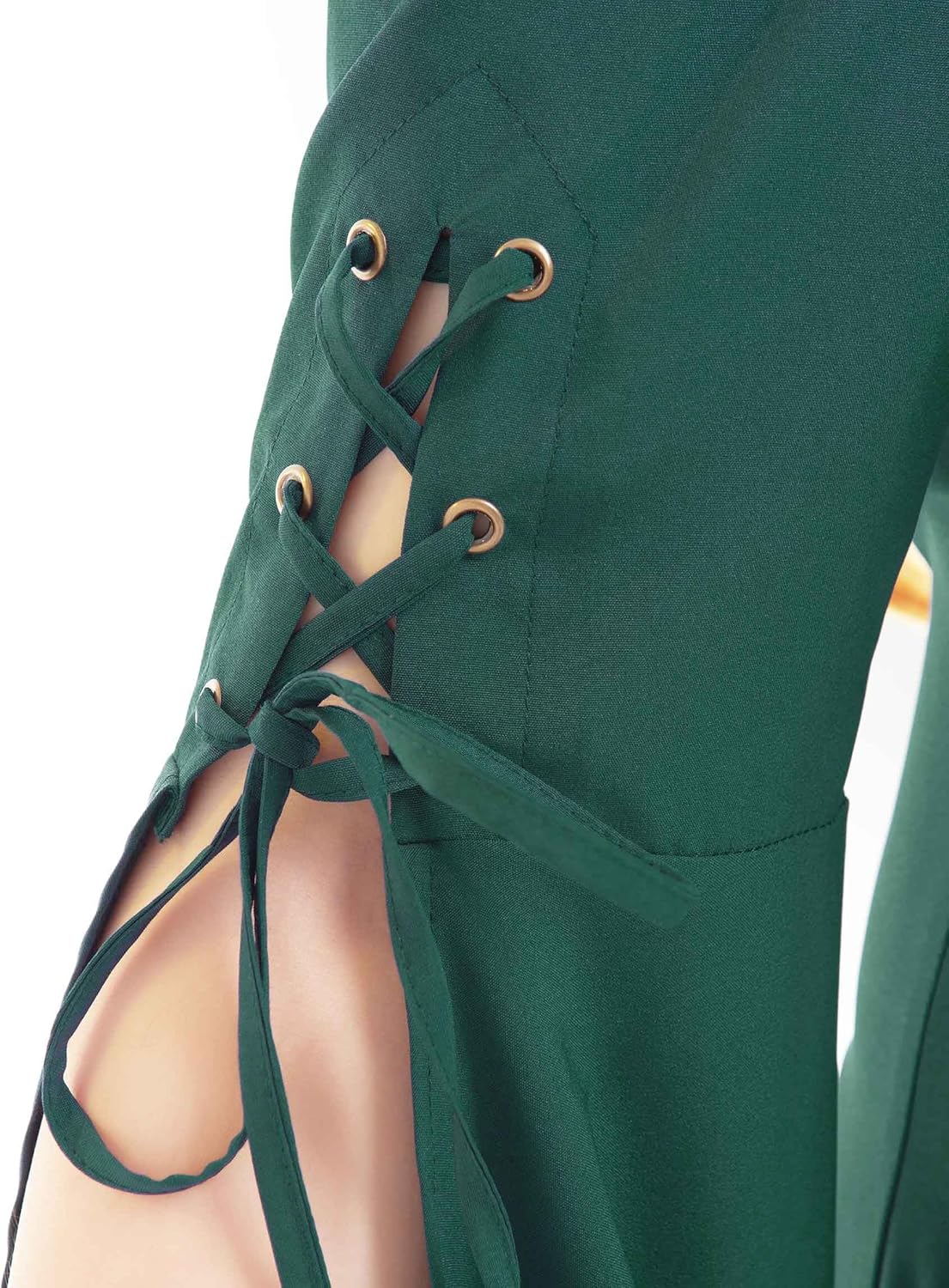 Renaissance Dress Medieval Costume Women Exclusive Medieval Wedding Dress with Long Trailing Sleeves - Image 5