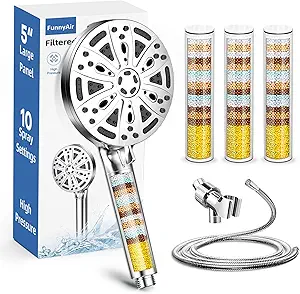Filtered-Handheld-Showerhead-FunnyAir-10-Spray-Pressure