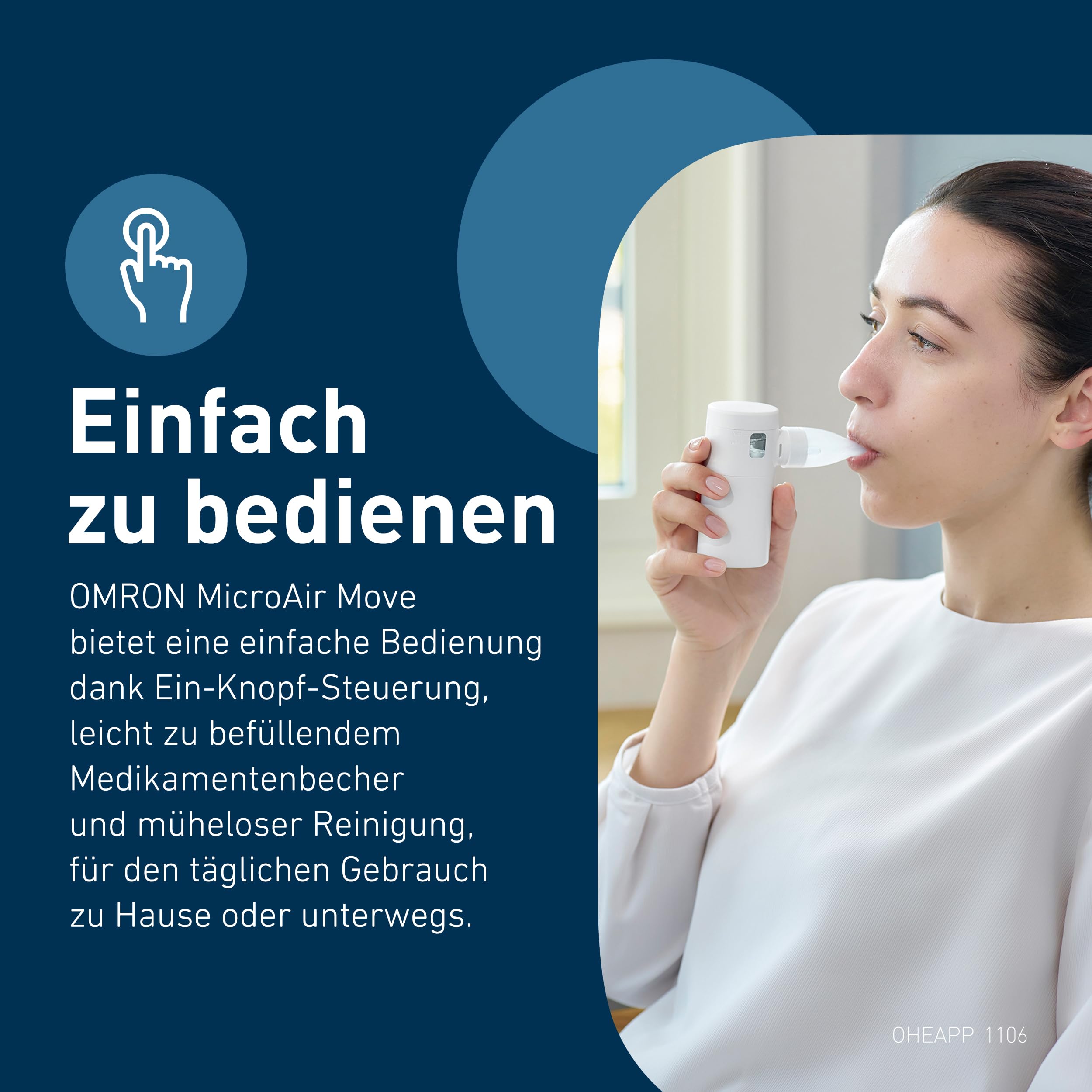 Leiser Inhalator mit 2 Maskengrößen & Mundstück, Husten & Erkältung, USB-C aufladbar | Inhalator mit 2 Maskengrößen und Mundstück, Linderung von Husten und Erkältung, wiederaufladbar per Micro-USB