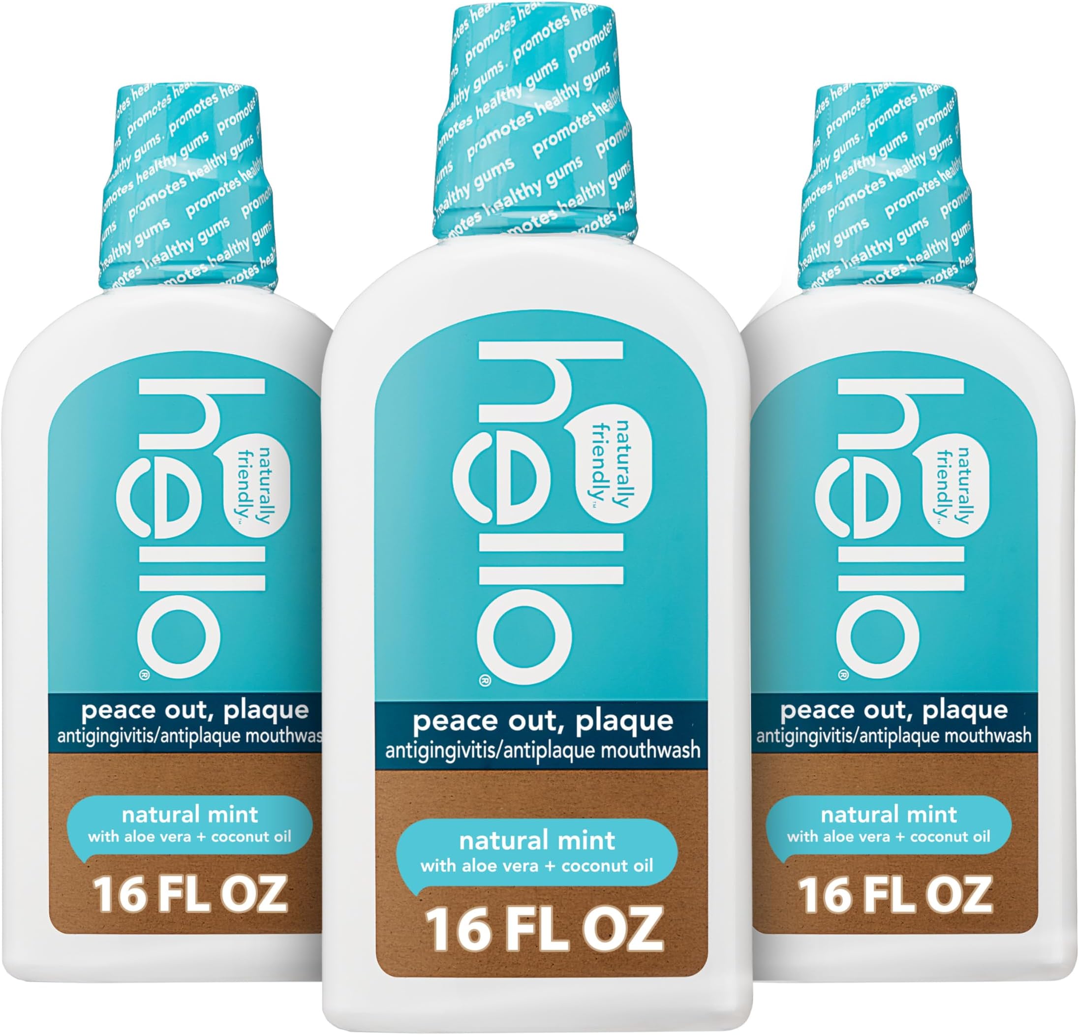 Oral Care Naturally Healthy Antigingivitis Mouthwash, 3 Count