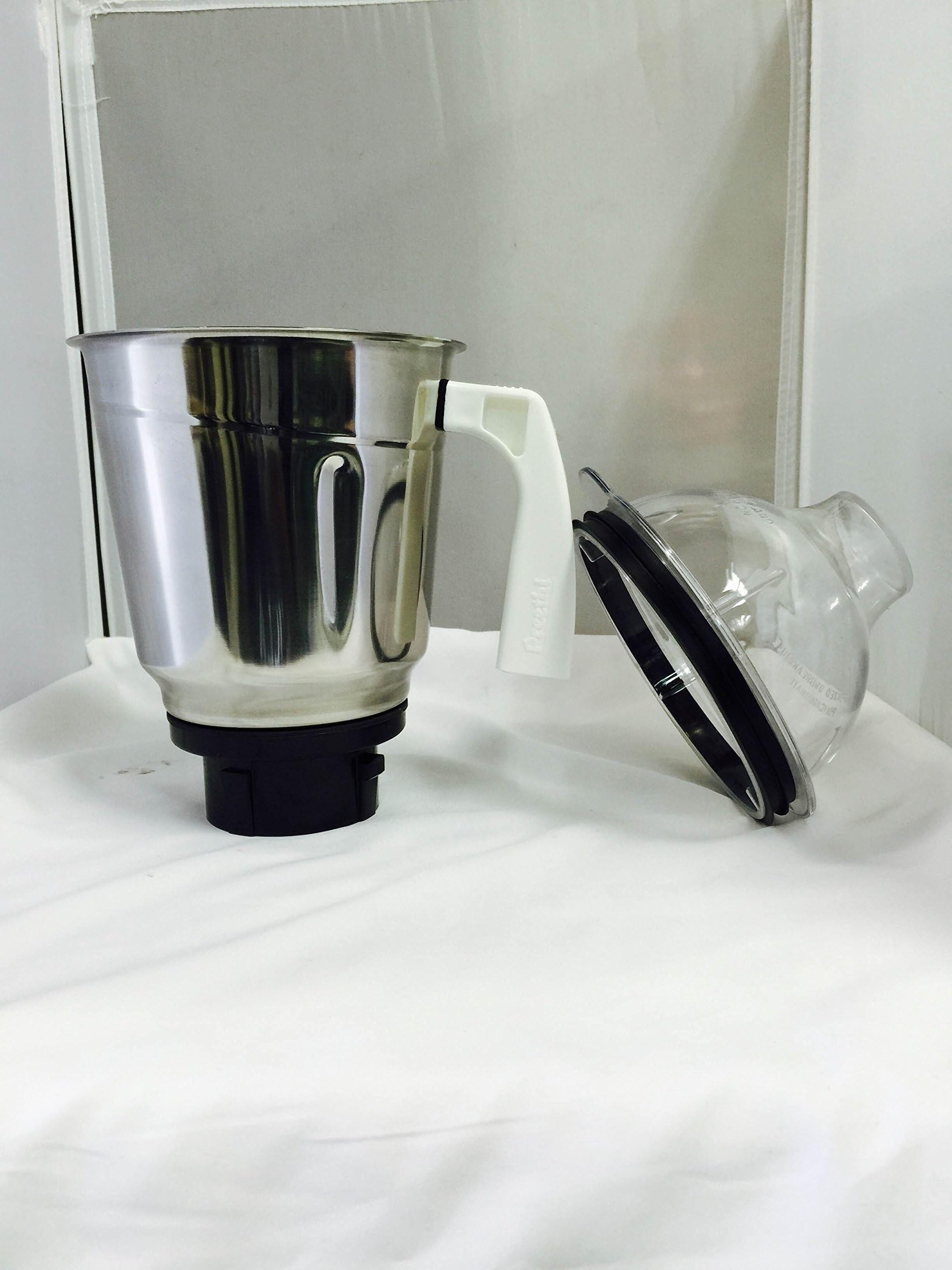 1.5L Stainless Steel Large Jar, 1.5 LTR, Silver