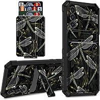 Vista 25 de Para Samsung Galaxy A03S Funda Para Teléfono Galaxy A03S Funda Billetera Con Titular De Tarjeta De Crédito Y Soporte De Doble Capa De PC Duro Funda