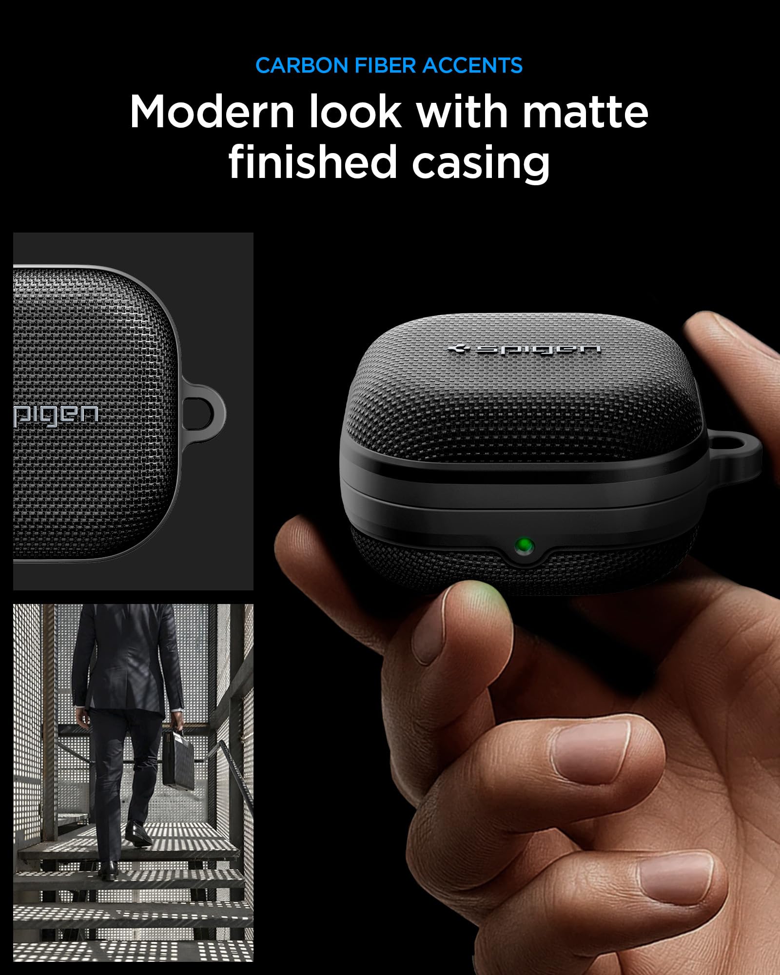 Spigen Cover Classic Fit Compatibile con Samsung Galaxy Buds 4 Pro/Galaxy Buds 4 (2026) - Nero Opaco