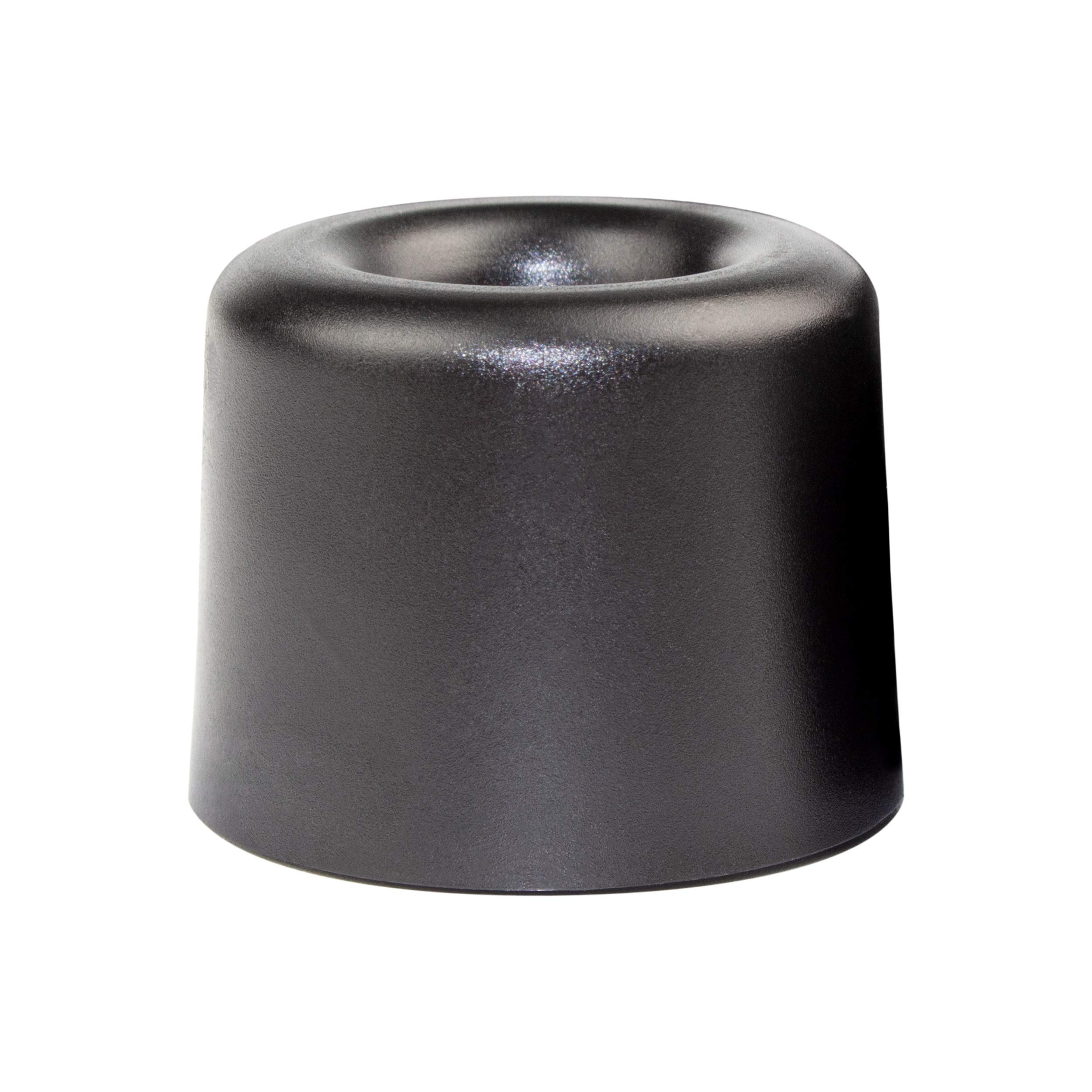 Enkotrade Türstopper Set - 4 Stück Schwarze PVC-Stopper Zum Anschrauben