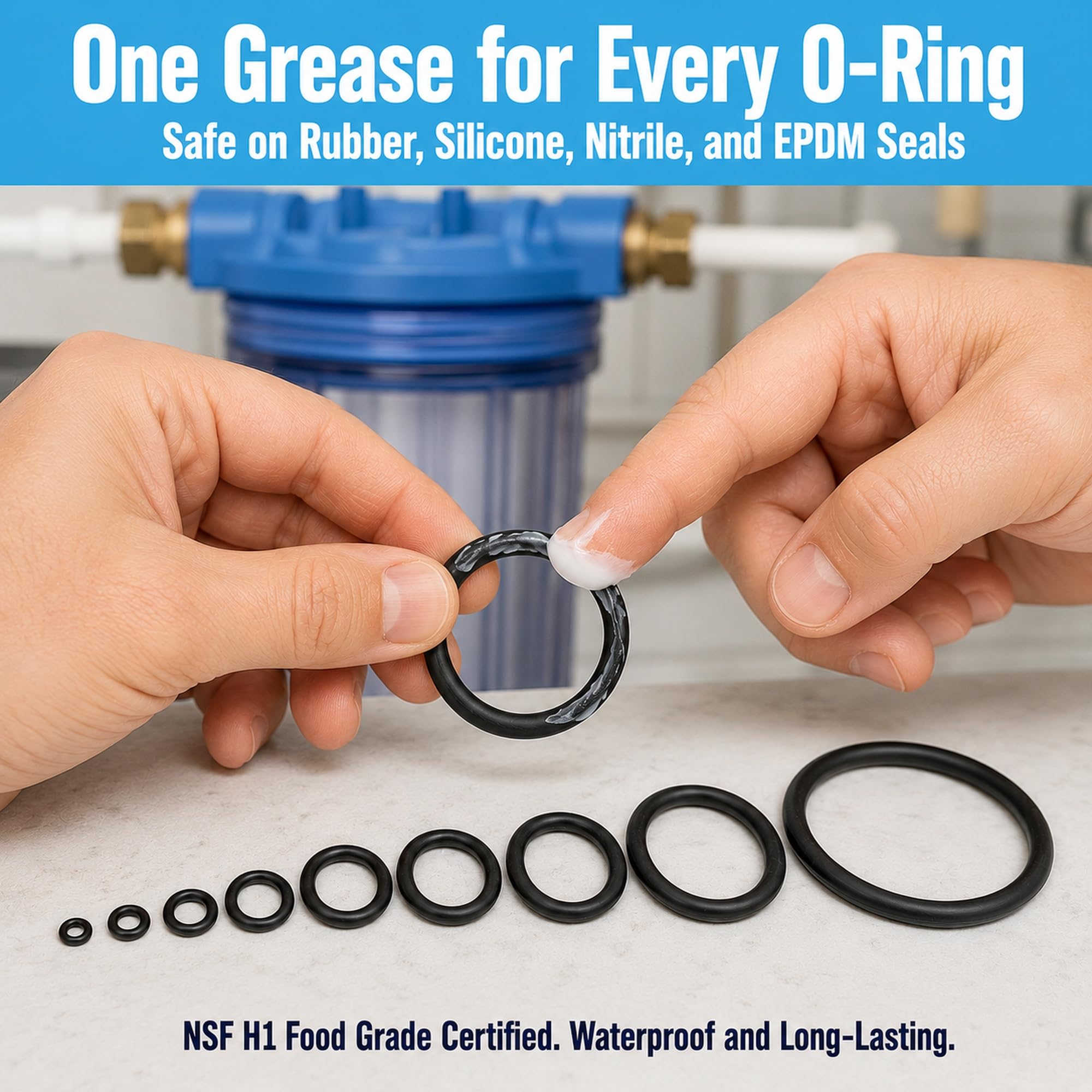 Food Grade Silicone Grease - NSF H1 Lubricant -6 Food Grade Silicone Grease - NSF H1 Lubricant -6