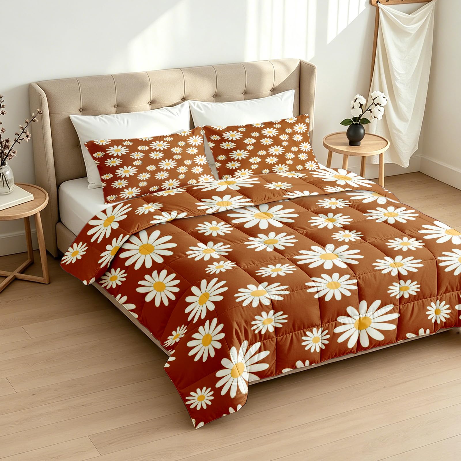 Gänseblümchen Bettdecke ohne Bezug 155x220 cm, 4 Jahreszeiten