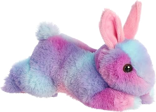 Aurora® Adorable Mini Flopsie™ Spring Time Bunny™ Animal de peluche, facilidad juguetona, compañeros atemporales, lavanda, 8 pulgadas