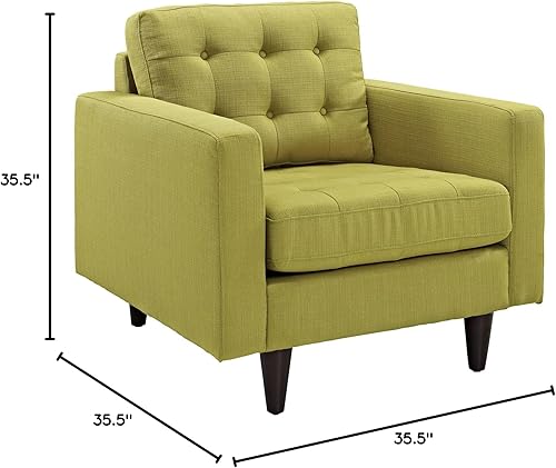 Miniatura 95 de Modway Sofá biplaza Empress en tela tapizada moderna de mediados de siglo, gris Gris,Laguna,Gris,claro,Celeste,verde azulado,Beige,Atomic Rojo