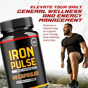 Amazon.com: IronPulse Capsules, Iron Pulse Capsules Max Formula, IronPulse Max Support Capsules, Iron Pulse Pills, IronPulse Pills, Iron Pulse Support Pills, 60 Capsules for 1 Month : Health & Household