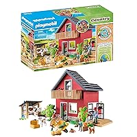PLAYMOBIL Country 71248 Piccola Fattoria, casa con tanti animali da cortile