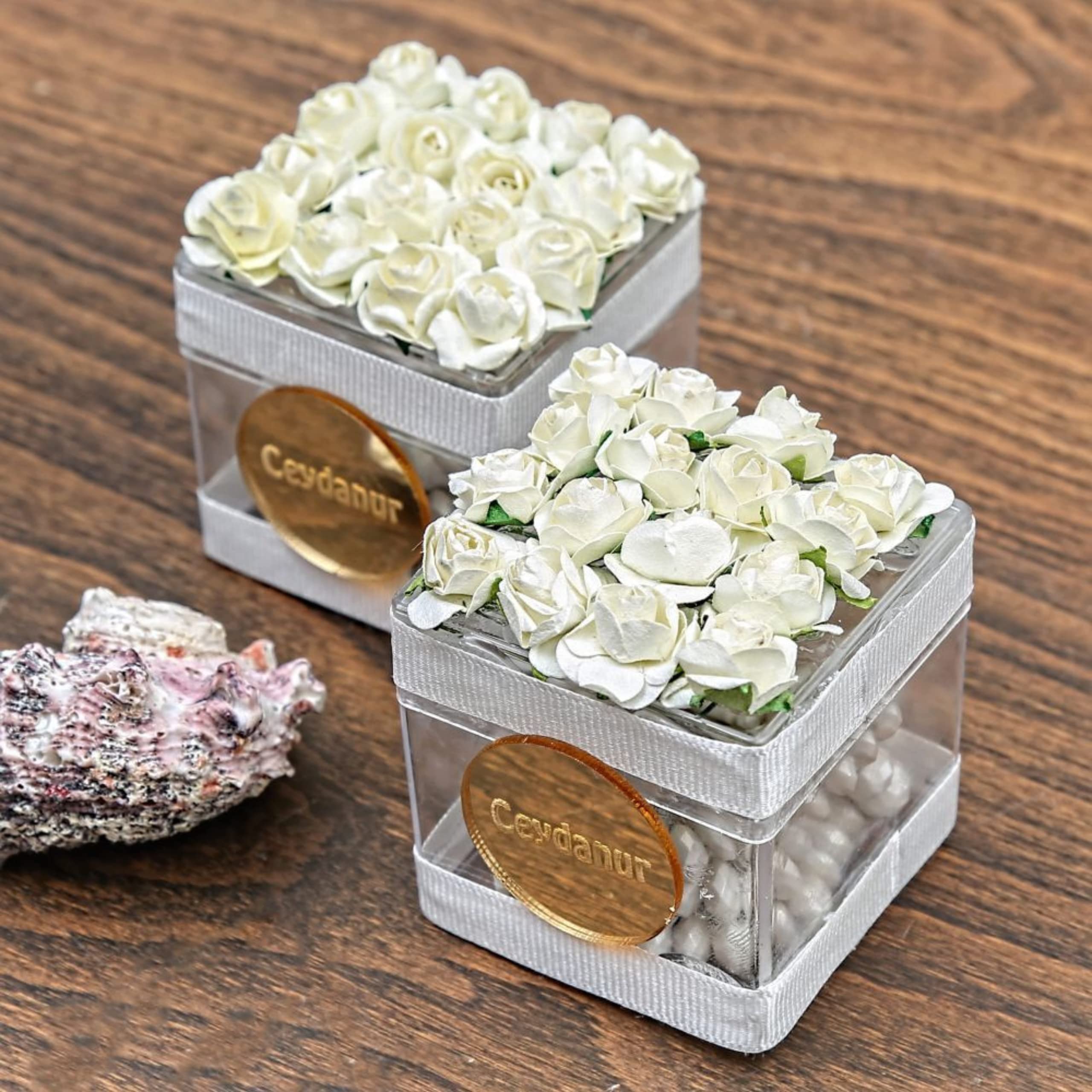 VOGUEHOMEDECOR Tasbih with Customizable Box | Prayer Beads, Misbaha, Tasbeeh Islamic Party Favor | Muslim Wedding Engagement Favor | Set of 10