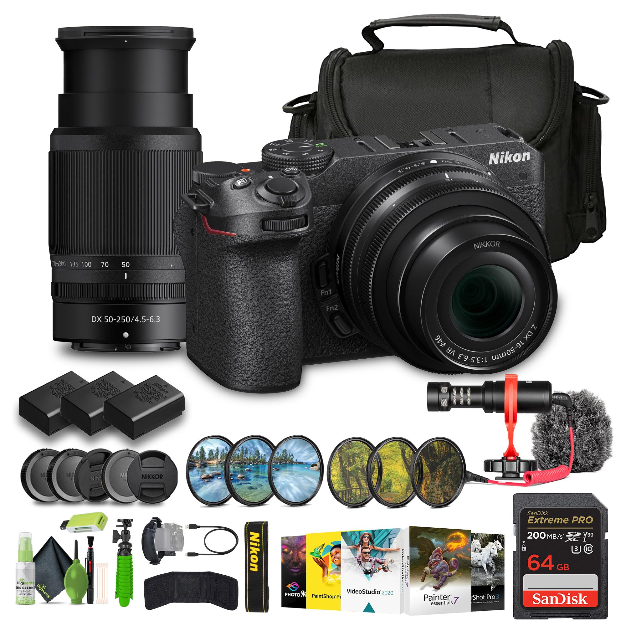 Amazon.com : Nikon Z30 Mirrorless Camera with 16-50mm and 50-250mm