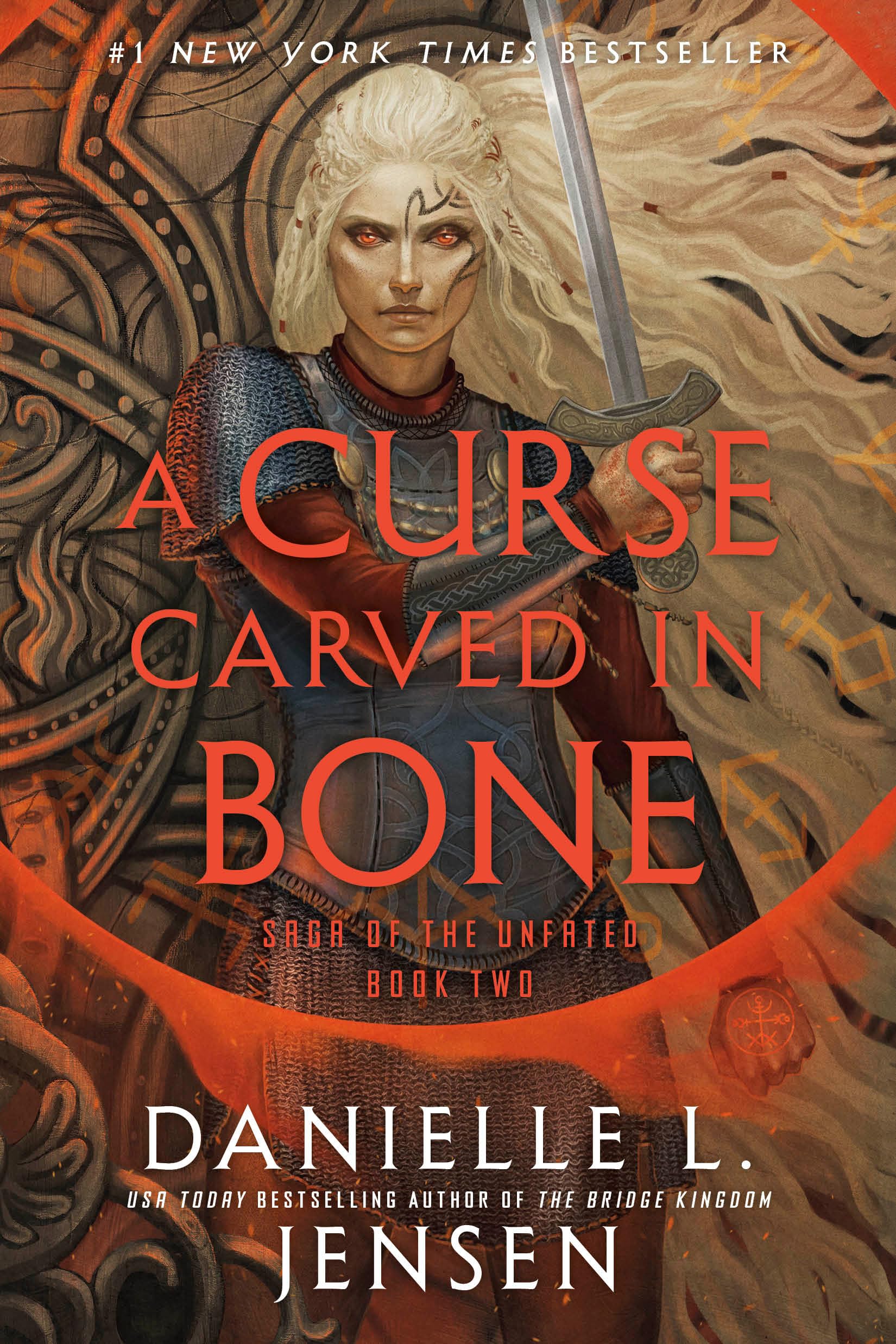 Cover of A Curse Carved in Bone: Book Two of the Saga of the Unfated
