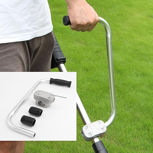 Mango de recortadora de césped, agarre ergonómico, mango de recortadora de cuerda para cuidado del césped y paisajismo, extensión de mango con