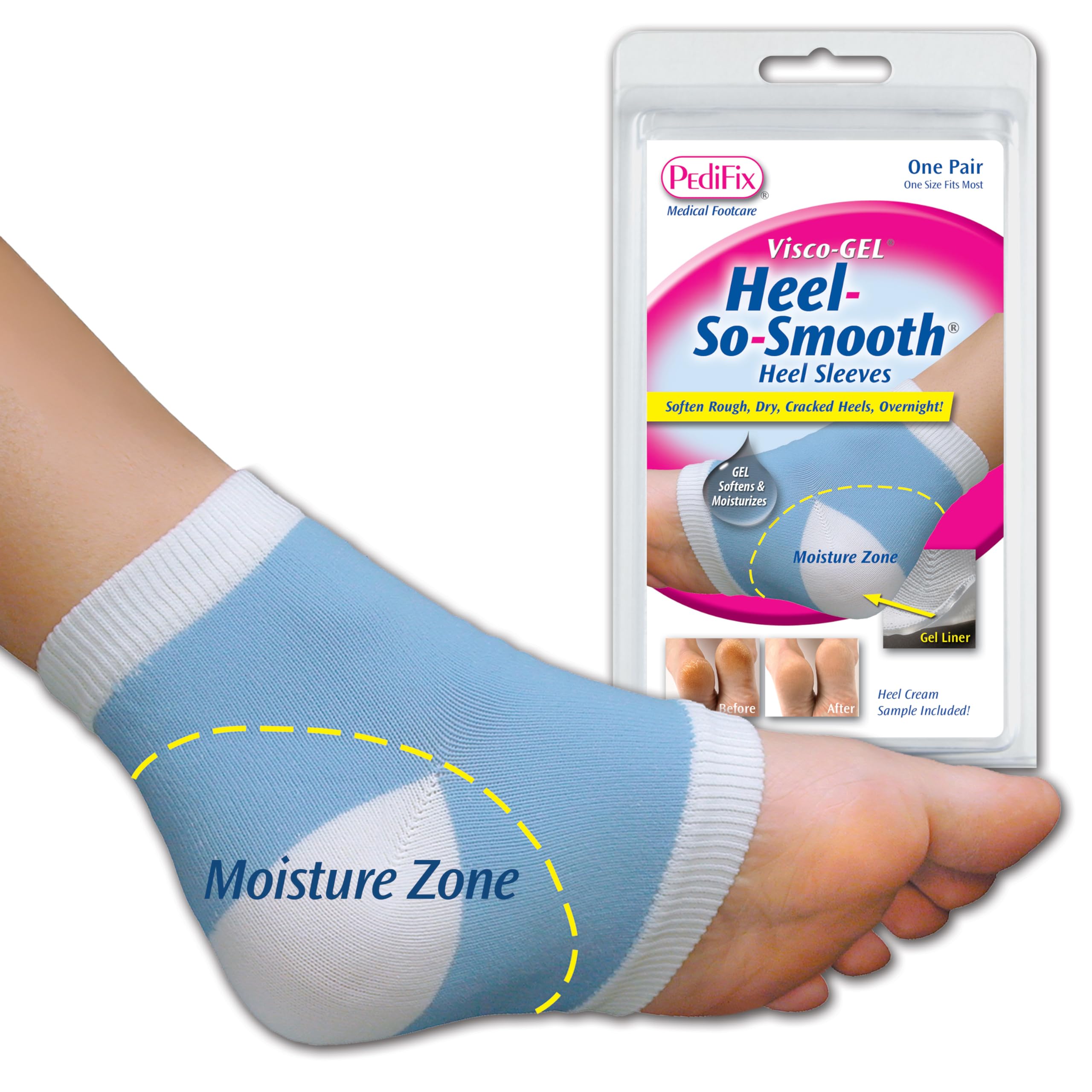 Amazon.com: PediFix Visco-GEL Heel Sleeves – Moisturizing Gel