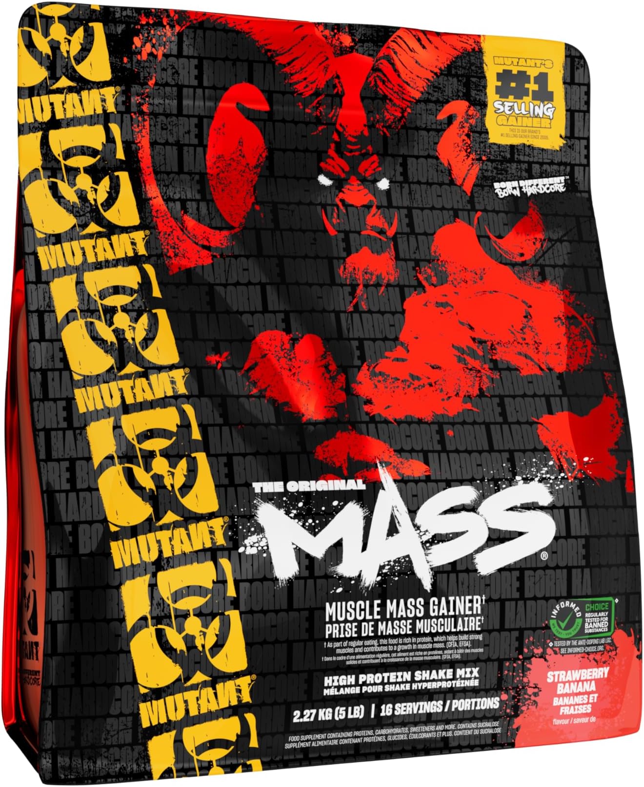 Mutant Mass 2.27kg Strawberry Banana