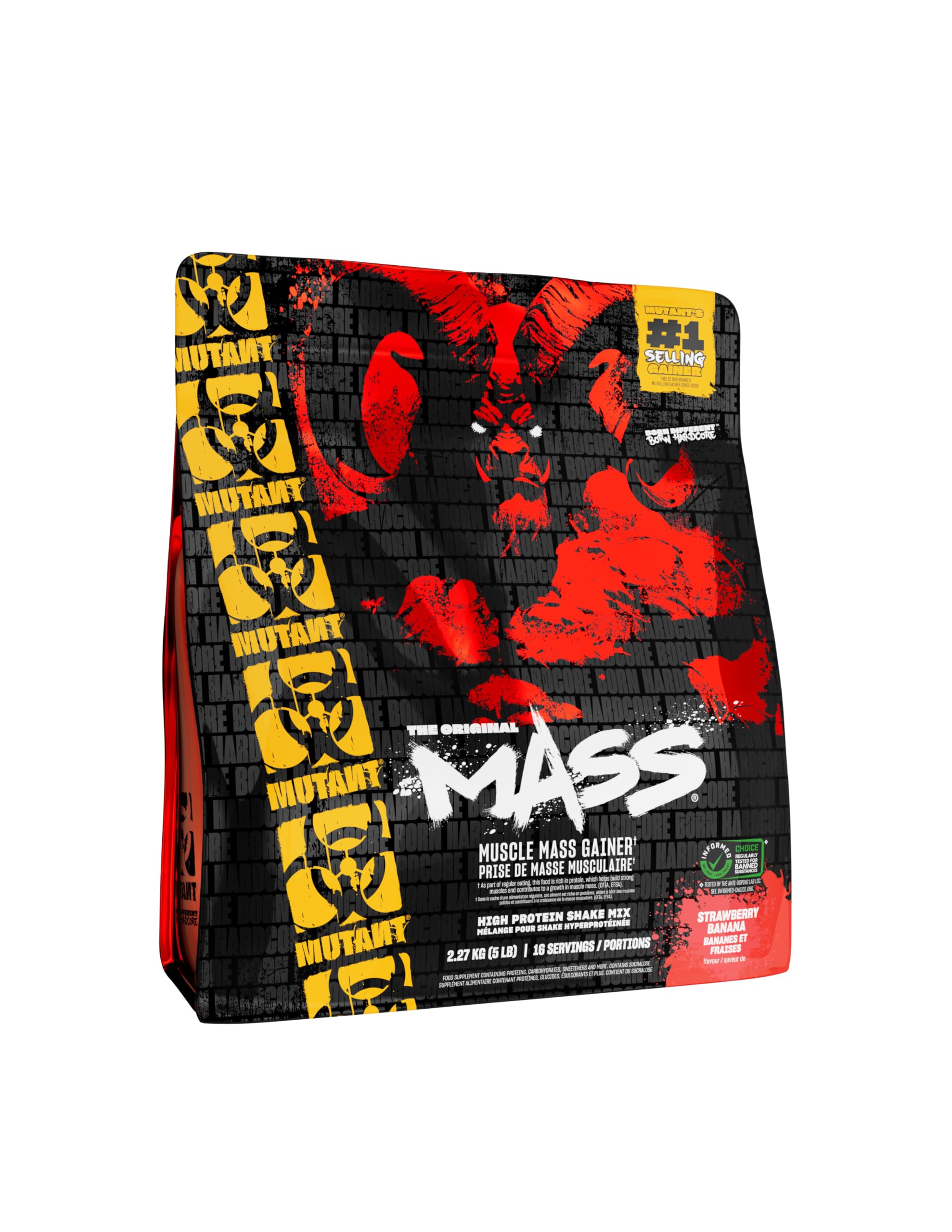 MutantMass 2.27kg Strawberry Banana
