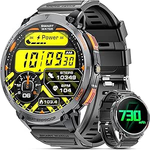 Military Smart Watch for Men, 1.85