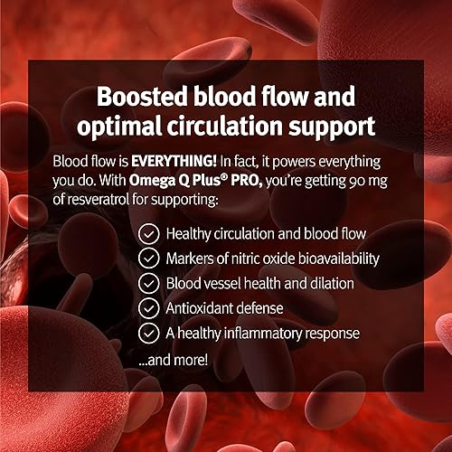 Miniatura 3 de Dr. Sinatra Omega Q Plus PRO - Soporte profesional para el corazón y el envejecimiento saludable con 200 mg de CoQ10 y 90 mg de resveratrol para una