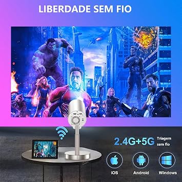 Mini Projector S40 Max Game Emulator Free Style Home Theater 1080P Video Supported Outdoor Beamer Android 11.0 OS